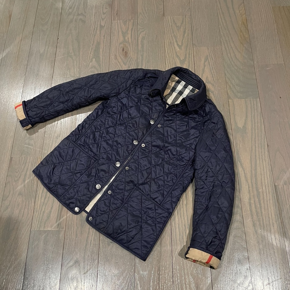 Burberry girls quilted jacket